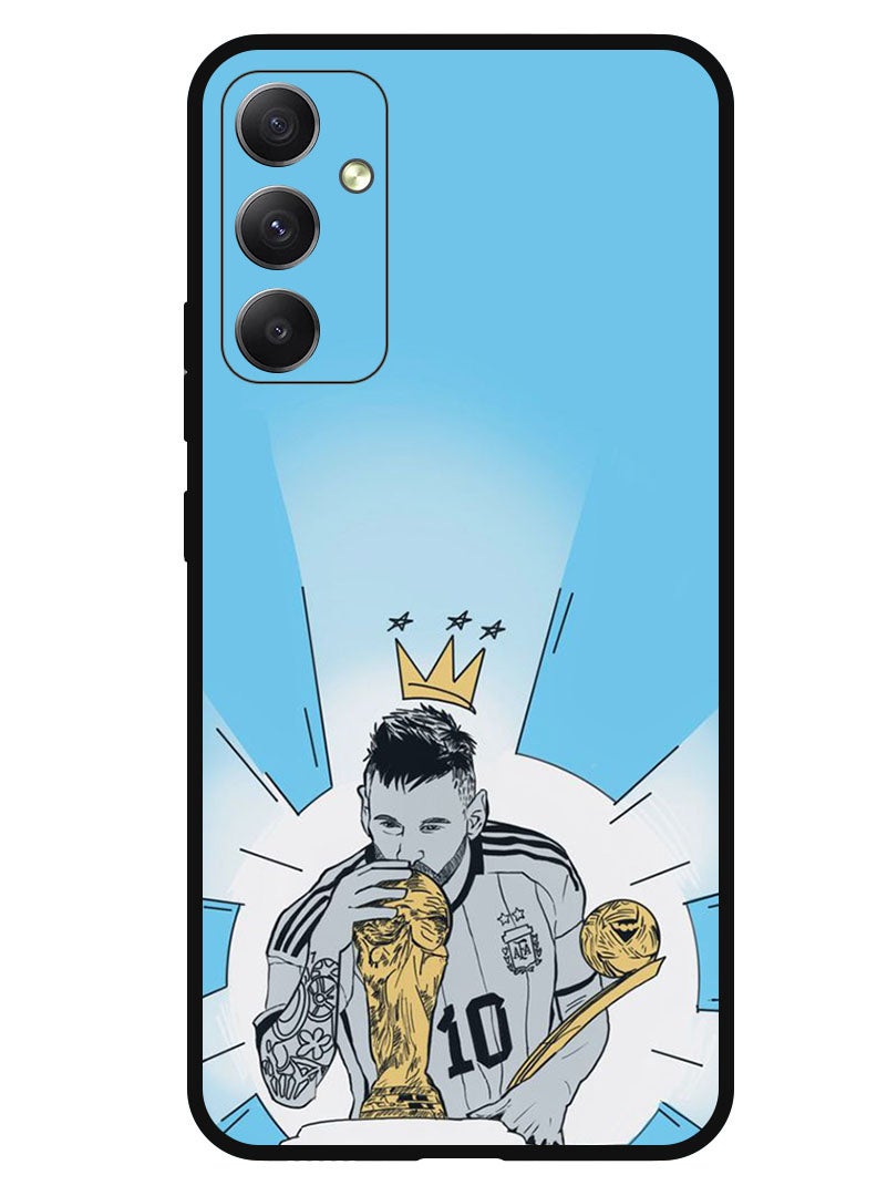 Theodor Protective Case Anti Scratch Shock Proof Bumper Cover For Samsung Galaxy F54 Messi Kiss WC - Image 1