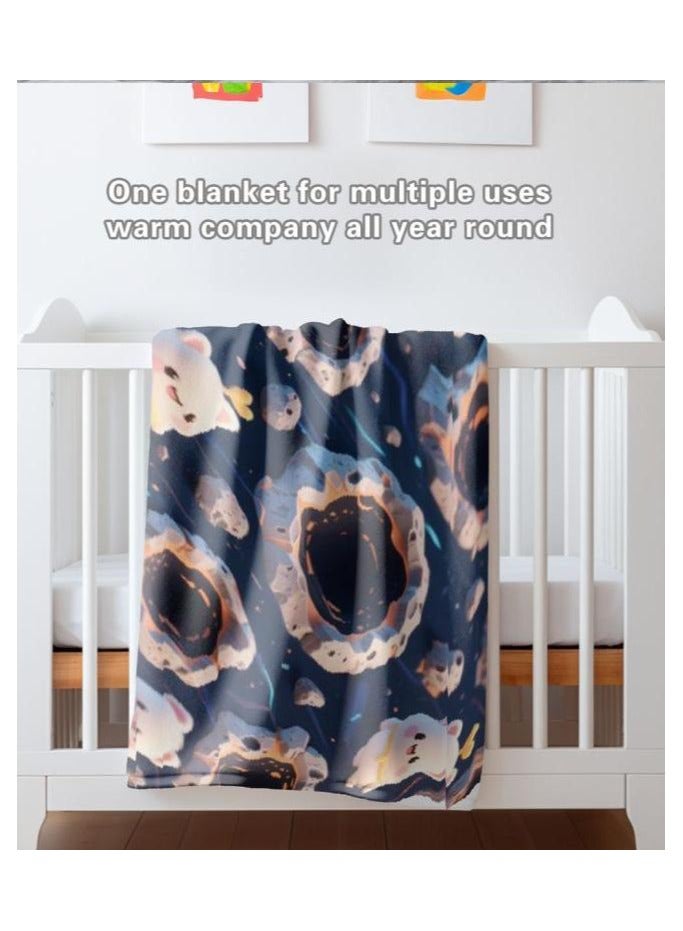 general Children's or student cartoon flannel thin blanket (warm and comfortable, suitable for sleep, games) 100cm*150cm - Image 4