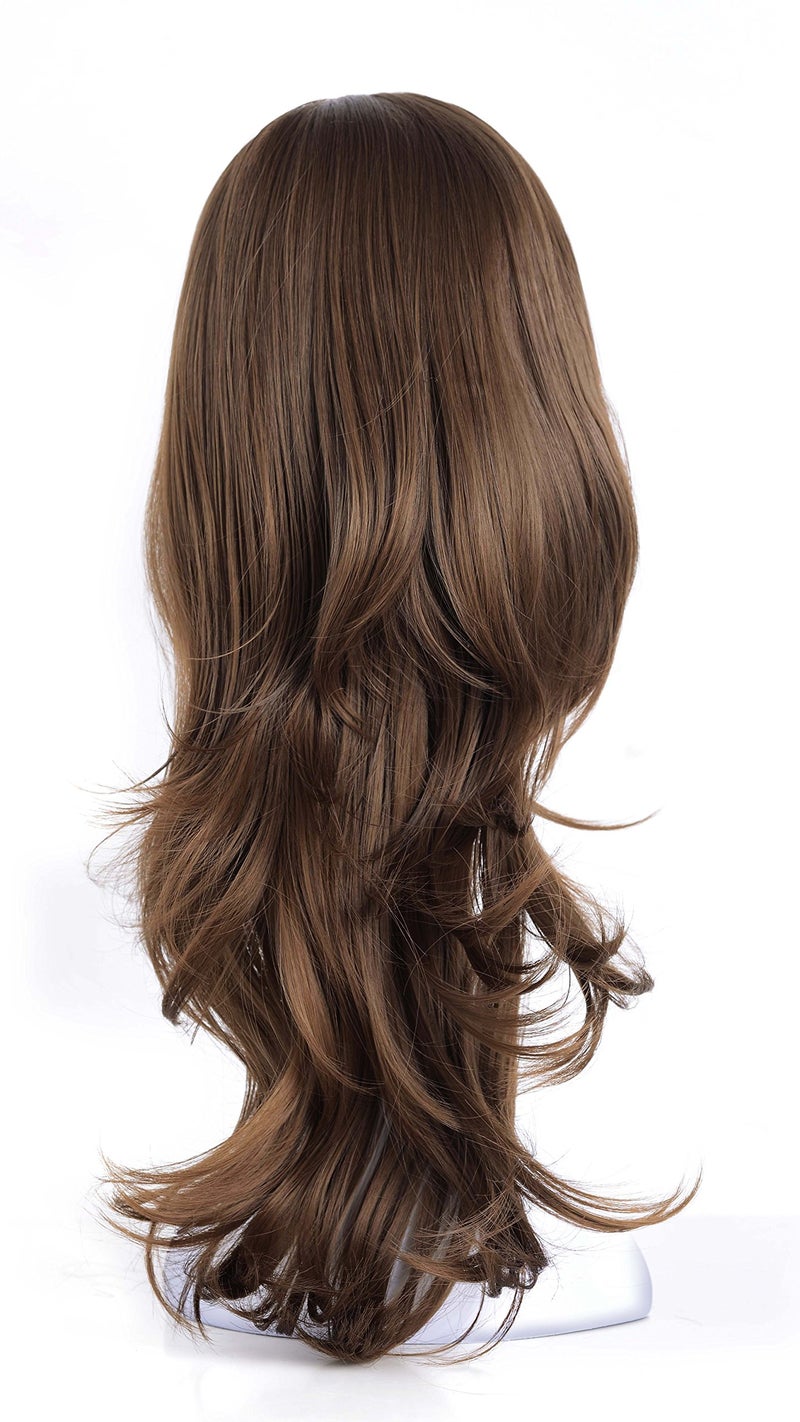 Onedor 22 Semi Curly Hair Women Ladies 34 Half Wig Premium Japanese Synthetic fibers Wigs with Secured Mesh Head Cap 10