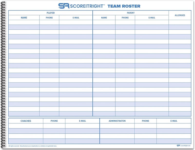 Score It Right Basketball Scorebook – 16-Player Men’s and Women’s Basketball Score Keeping Book – Basketball Game Score Book for Individual and Team Stats – 9.25 x 12-inch Hardcover Book - Image 2