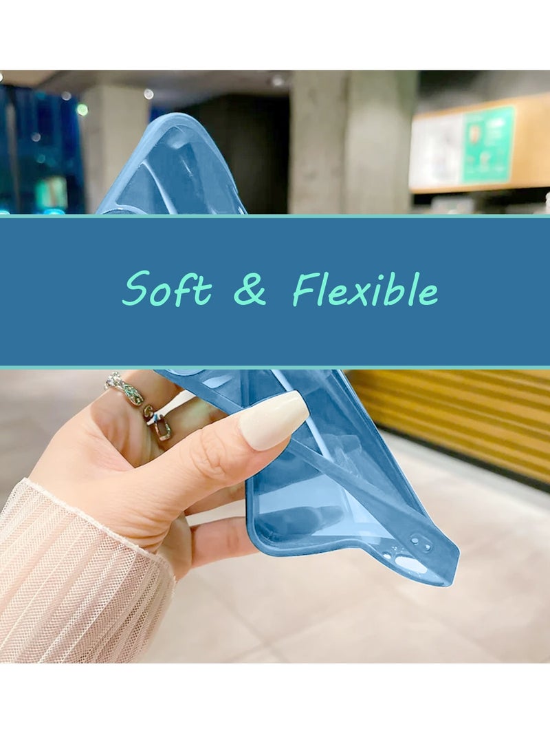 Wtech Tecno Spark Go 2 4G 2025 Soft Transparent TPU Camera Lens Protection Silicone Ultra Thin Phone Stylish Electroplated Camera Border Back Case Cover - Blue - Image 5