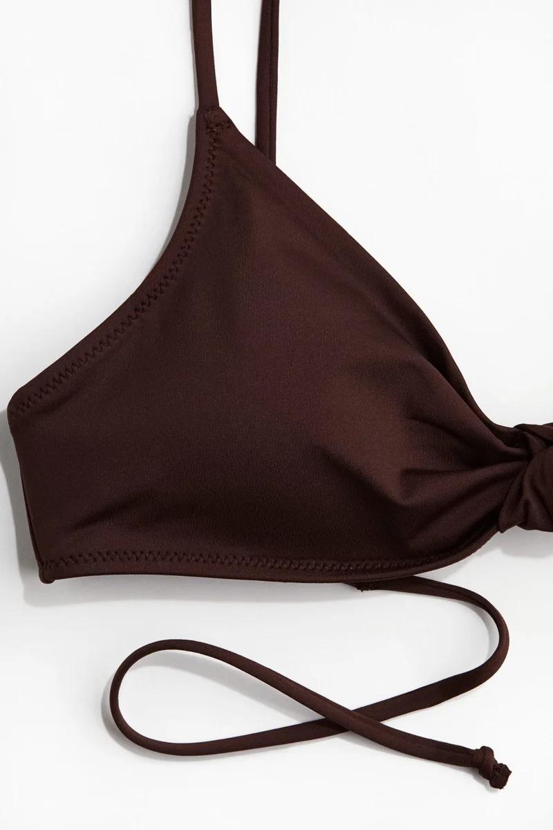 H&M Knot-detail padded bikini top