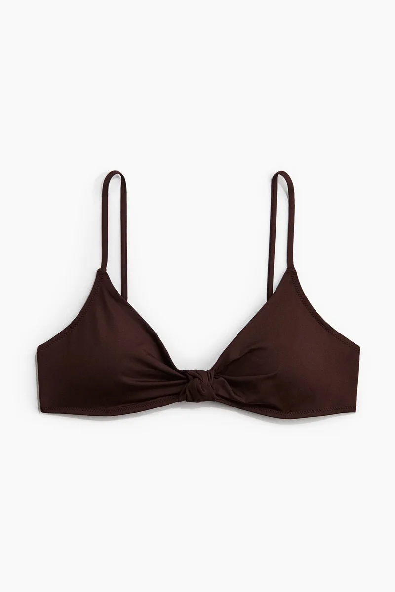 H&M Knot-detail padded bikini top