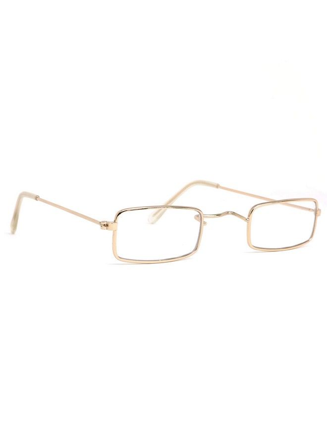 Skeleteen نظارات زي الرجل العجوز مستطيلة فستان الجدة تنكر نظارات 1 زوج - Image 1