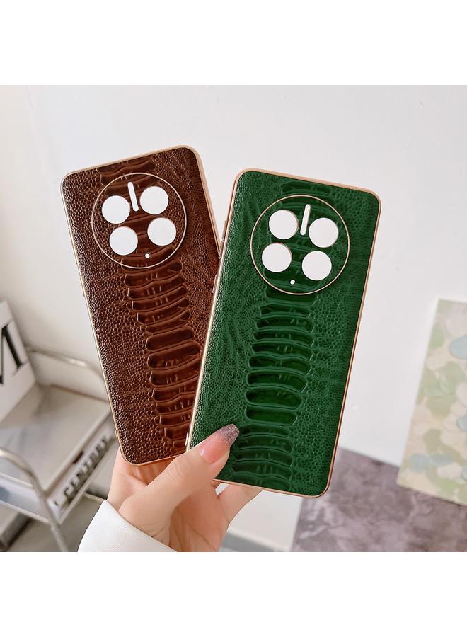 اس-توب جراب لهاتف Huawei Mate 50 Pro من الجلد الطبيعي مع طبقة نانو من سلسلة Weilai - Image 4