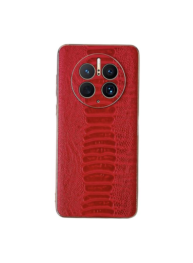 اس-توب جراب لهاتف Huawei Mate 50 Pro من الجلد الطبيعي مع طبقة نانو من سلسلة Weilai - Image 1