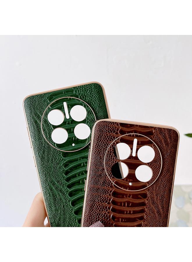 اس-توب جراب لهاتف Huawei Mate 50 Pro من الجلد الطبيعي مع طبقة نانو من سلسلة Weilai - Image 3