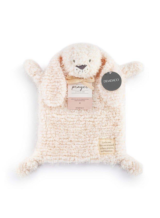 DEMDACO Wrapped In Prayer Cream Color And Pink 12 X 9 Inch Children'S Stuffed Animal Blankie Bunny  - Image 5