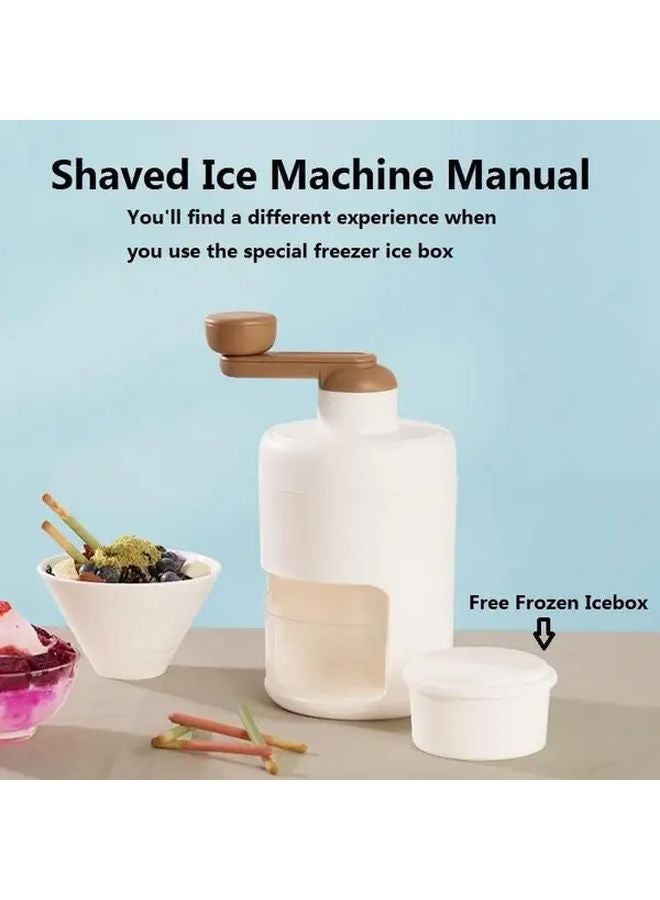 كسارة الثلج اليدوية ذات الذراع الدوار - متينة مصنوعة من البولي بروبيلين النقي - لا تحتاج إلى كهرباء - مثالية للمطبخ والتخييم - Image 2