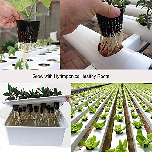 Tim Tim Agro Lightweight Economy Net Pots - Thin Lip & Slotted Sides - for Hydroponics & Aquaponics - UV Resistant - Indoor or Outdoor Growing - Black 4" Round Mesh Pot Cups - 12 Pack - Image 5