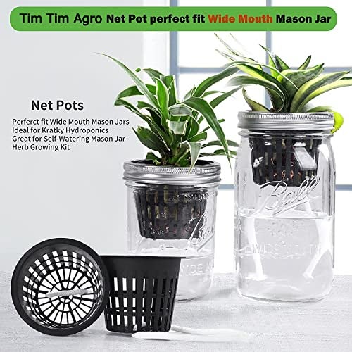 Tim Tim Agro Lightweight Economy Net Pots - Thin Lip & Slotted Sides - for Hydroponics & Aquaponics - UV Resistant - Indoor or Outdoor Growing - Black 4" Round Mesh Pot Cups - 12 Pack - Image 4