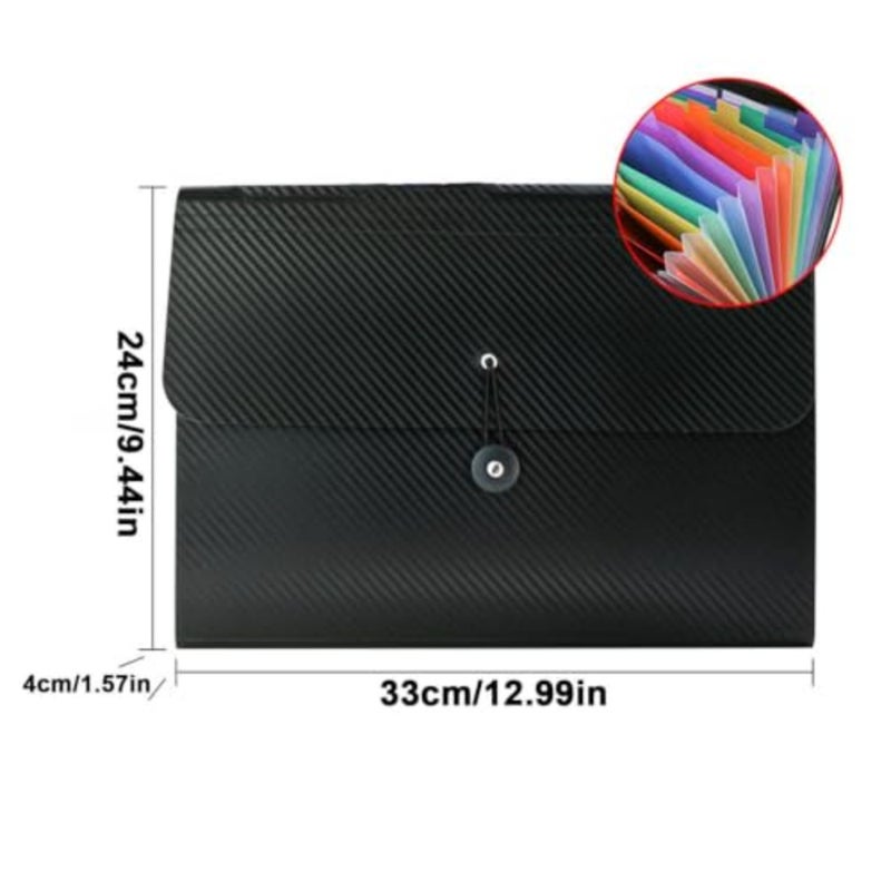 Accordian File Organizer Rainbow Colors High Capacity Elastic Buckle Accordion Folders for Bills, Letters, Papers, Receipts, Documents, Coupons, Notes, Cards, Tickets, Certificates - Image 5