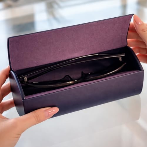 opium 2 in 1 Sunglasses & Eyeglass Case | Dual Compartment Hard Shell Box for Men & Women | Protective Storage for Spectacles & Shades | Compact, Travel-Friendly Design (BLACK) - Image 3