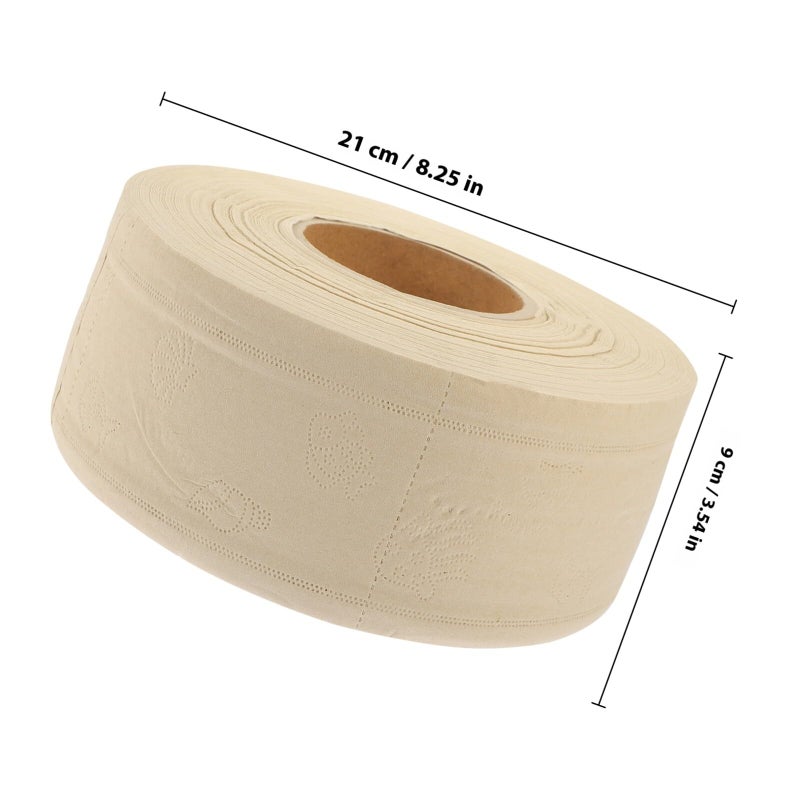 Large Jumbo Roll Toilet Paper 21cm x 9cm Unscented Natural Color For Home And Office - Image 3