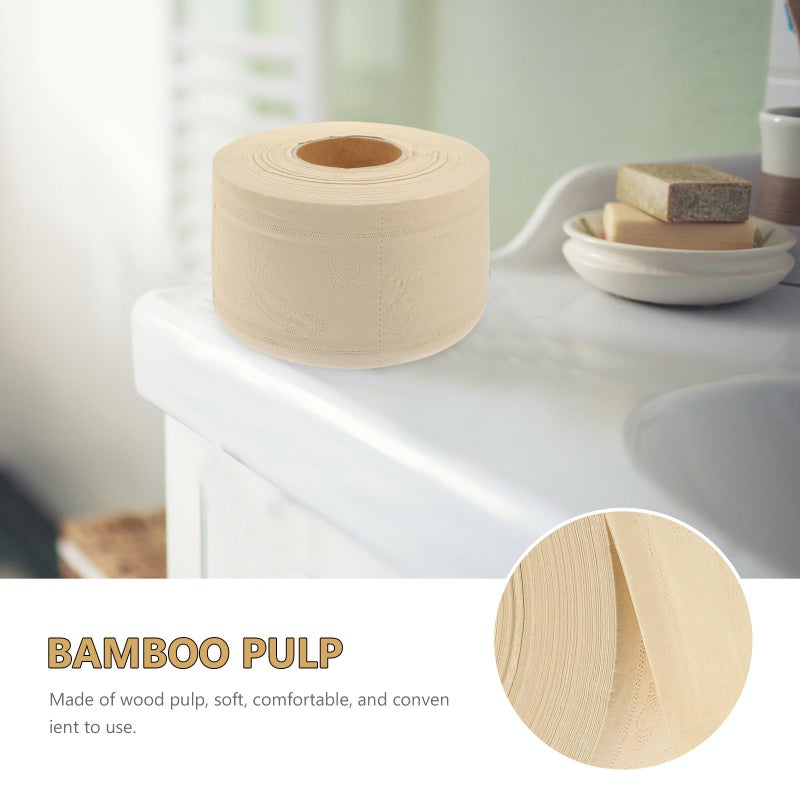 Large Jumbo Roll Toilet Paper 21cm x 9cm Unscented Natural Color For Home And Office - Image 4