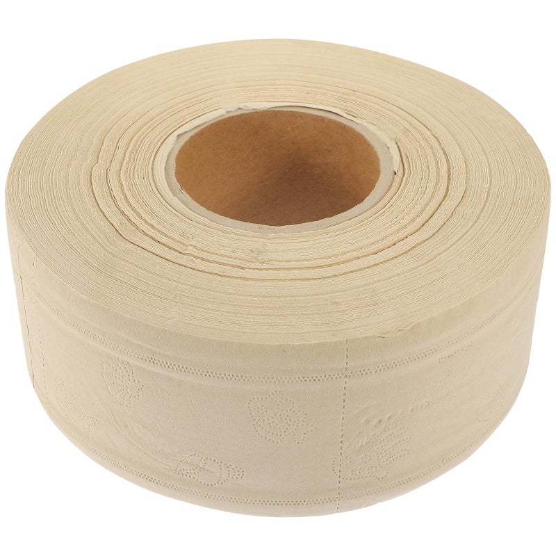 Large Jumbo Roll Toilet Paper 21cm x 9cm Unscented Natural Color For Home And Office - Image 2