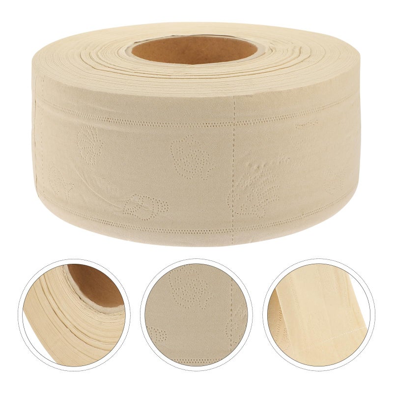 Large Jumbo Roll Toilet Paper 21cm x 9cm Unscented Natural Color For Home And Office - Image 5