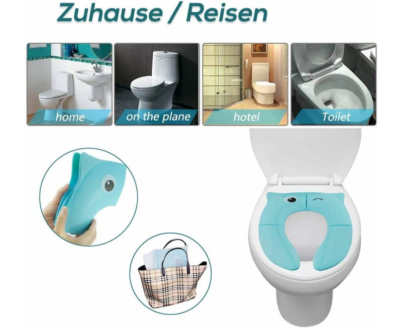 Blue Portable Foldable Potty Training Seat - Image 5
