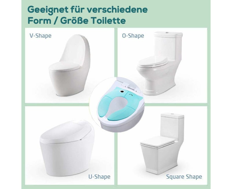 Blue Portable Foldable Potty Training Seat - Image 4