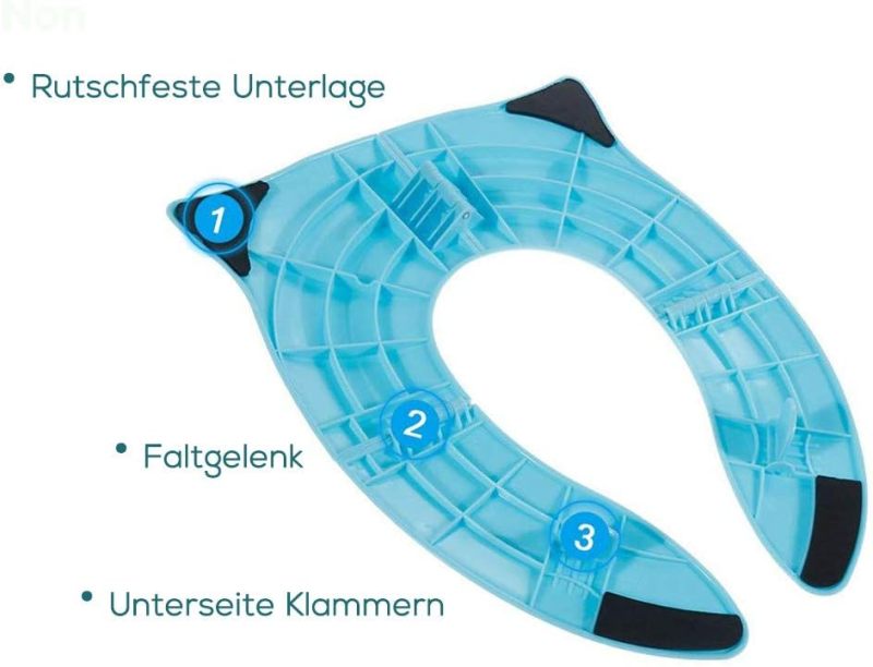 Blue Portable Foldable Potty Training Seat - Image 3