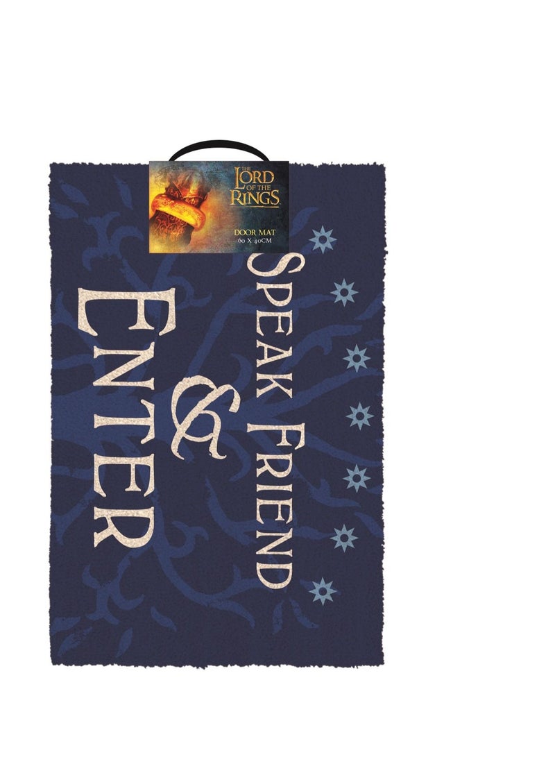 Warner Bros Of the Rings Speak Friend And Enter Door Mat