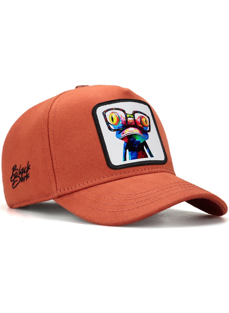 Black Börk BlackBörk V1 Kids Baseball Chameleon - Brick Children's Hat (Cap) with 3 Code Logo  - Image 1