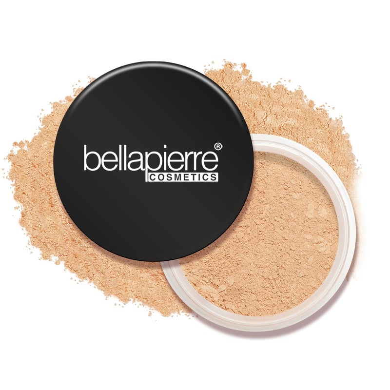 bellapierre Mineral Foundation SPF 15  Loose Powder Foundation  Vegan  Cruelty Free Natural Makeup  Full Coverage Matte Finish  Hypoallergenic  Oil  Talc Free  032 Oz  Latte