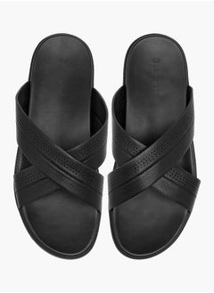 Le Confort Men's Cross Strap Slip-On Sandals  - Image 1