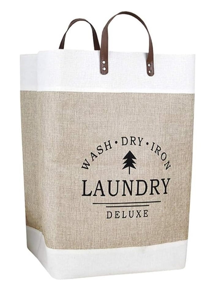Spaceshoop - Laundry Baskets Collapsible Laundry Bag for Bedroom Laundry Hampers Clothes Storage Organizer Decorative with Handle for Bathroom Home - Image 1