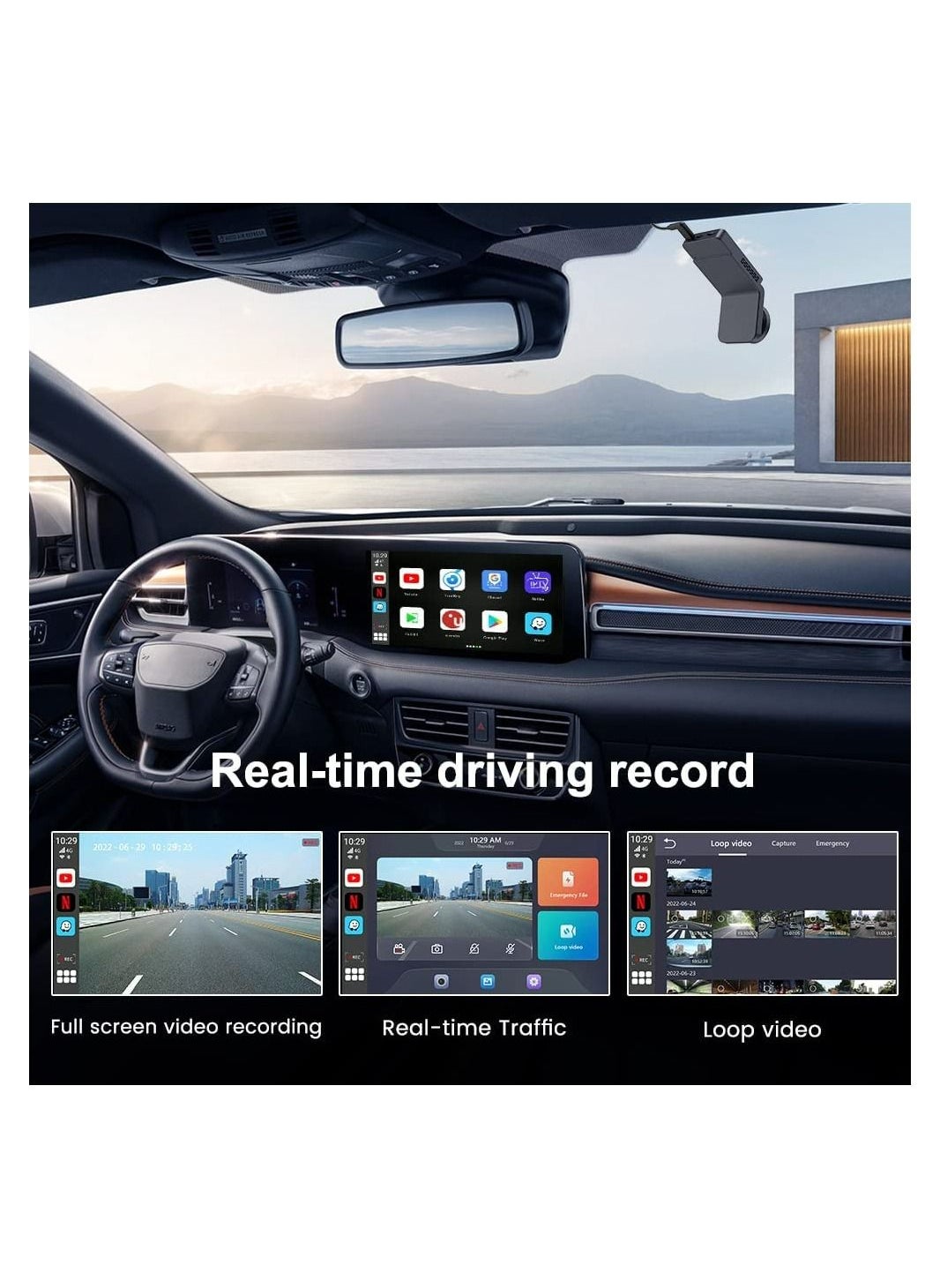 تسوق Carlinkit وCarlinKit Dash Cam with Wireless CarPlay