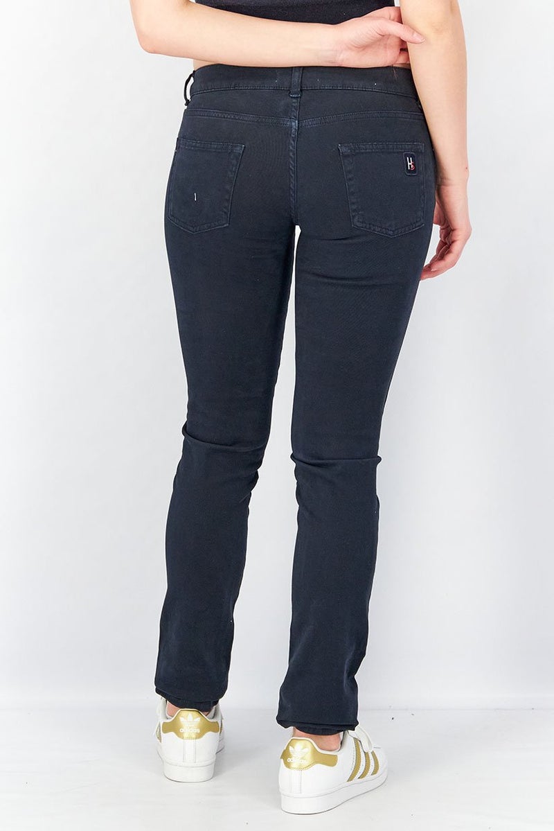 Harmont & Blaine Harmont Blaine Sport Women Slim Fit  Solid Stretchable Jeans, Indigo - Image 4