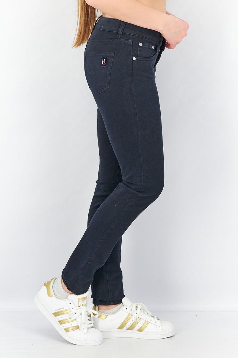 Harmont & Blaine Harmont Blaine Sport Women Slim Fit  Solid Stretchable Jeans, Indigo - Image 2