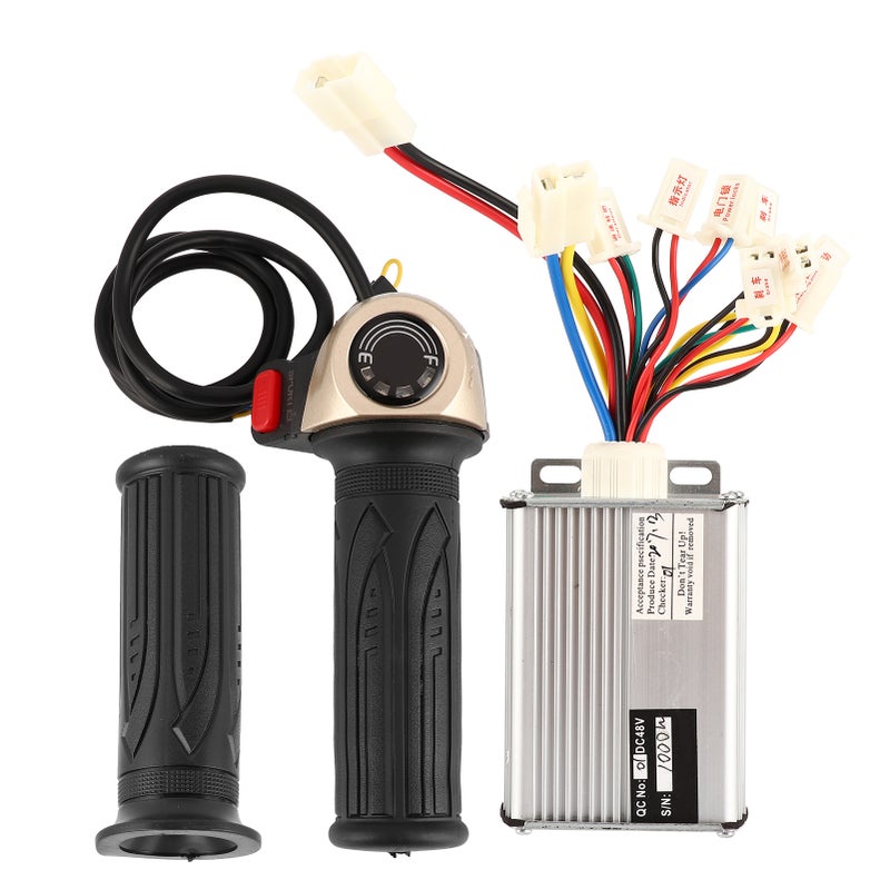 EBike Brushless Motor Controller Set Scooter 48V 1000W Controller and Rotate Handles - Image 1