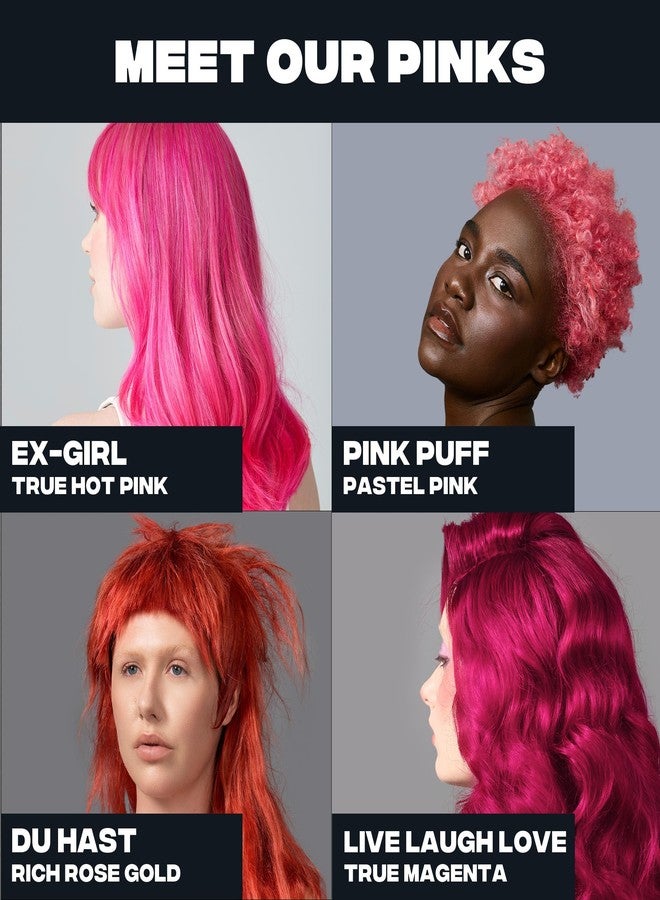Good Dye Young Semi-Permanent Hair Color, Vegan and Cruelty-Free Magenta Pink Hair Dye, Last up to 24 Washes, Non-Damaging Conditioning Hair Color (5FL OZ, Live Laugh Love) - Image 4