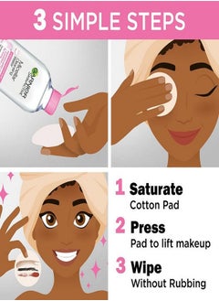 Garnier Skinactive Micellar Cleansing Water Pink for Sensitive Skin Clear 100ml  - Image 2