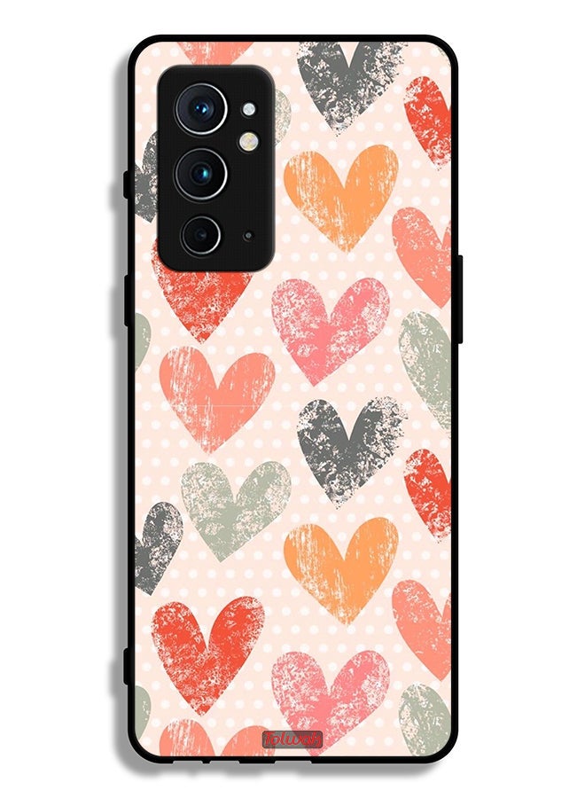 Tolwak OnePlus 9RT 5G Protective Case Cover Hearts Art - Image 2