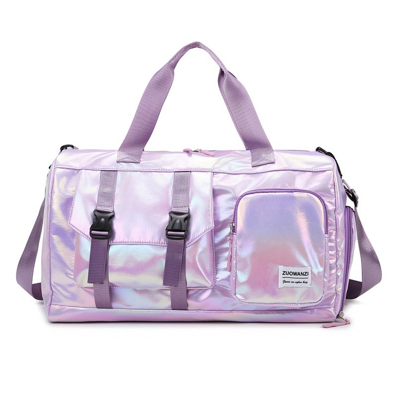 Colorful Pearl Gym Bag Large Capacity Wet Dry Separation Travel Bag - Image 5