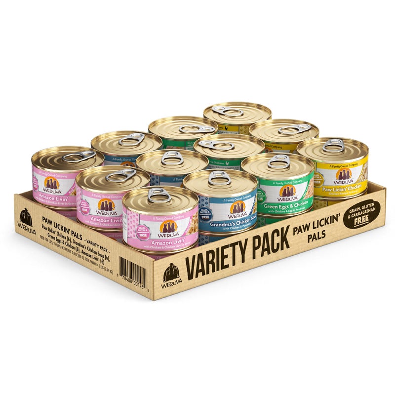 Weruva Classic Cat Food, Variety Pack, Paw Lickin' Pals Wet Cat Food, 3oz Cans (Pack of 24) - Image 1