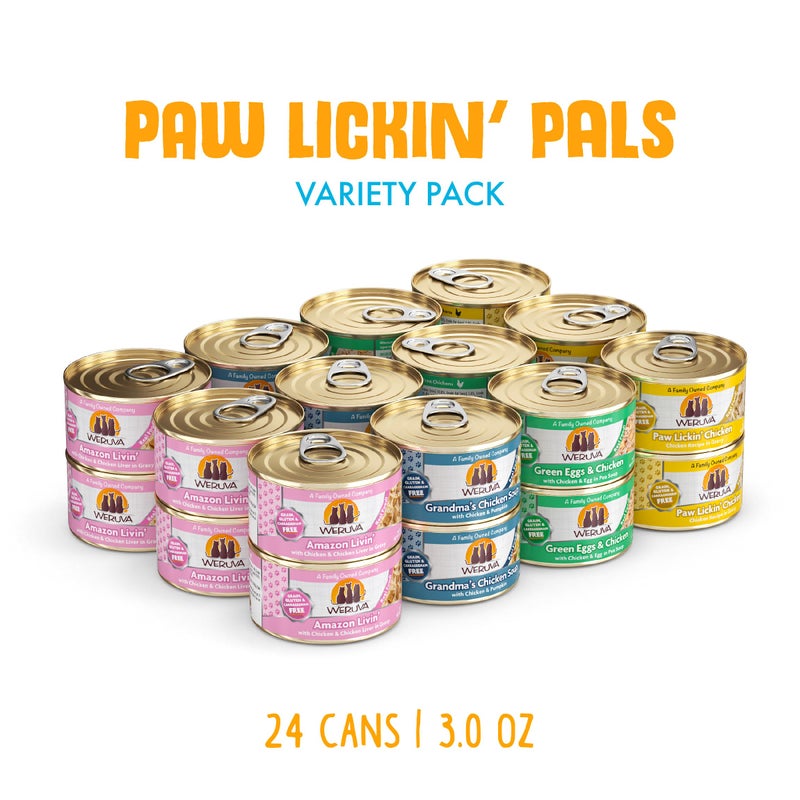 Weruva Classic Cat Food, Variety Pack, Paw Lickin' Pals Wet Cat Food, 3oz Cans (Pack of 24) - Image 2