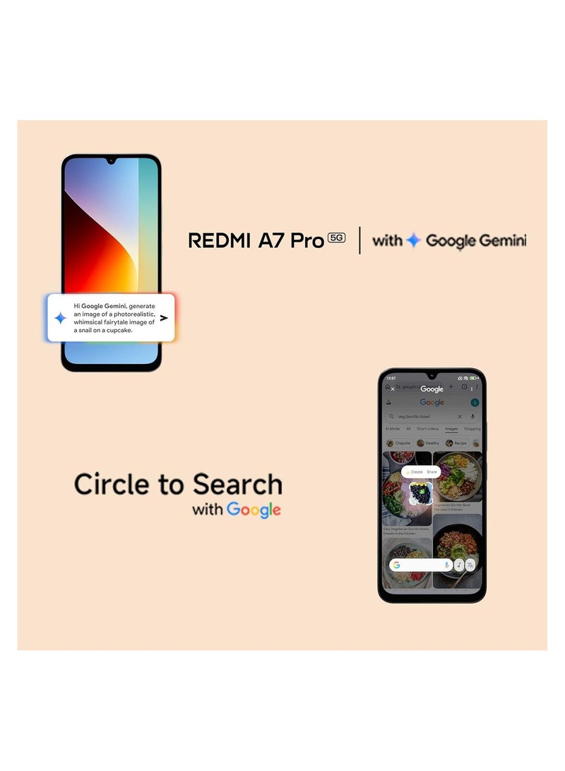 Xiaomi REDMI A7 Pro 5G (Black, 4GB RAM,128GB Storage) | Segment's Fastest Processor | Segment's Largest Battery | Segment's Largest & Smoothest 6.9-inch 120Hz Display - Image 2
