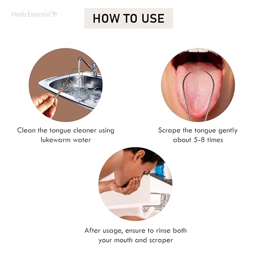 Herb Essential Copper Tongue Cleaner | For Fresh Breath & Bacteria Removal | Improved Taste Sense & Oral Hygiene | 100% Pure Indian Copper Tongue Scraper For Men & Women (Pack Of 1) - Image 4