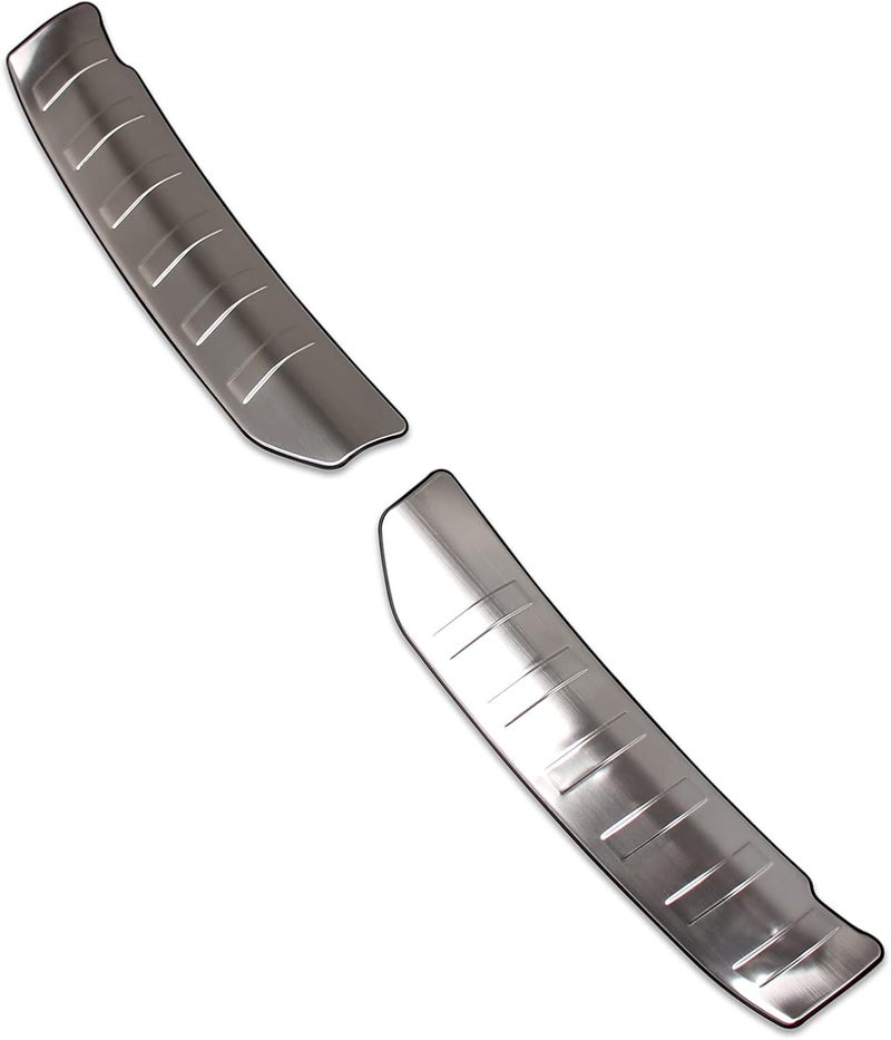 Beautost Rear Inside Bumper Sill Plate Guard Cover Trims for Nissan Kicks 2021-2024 - Silver - Image 1