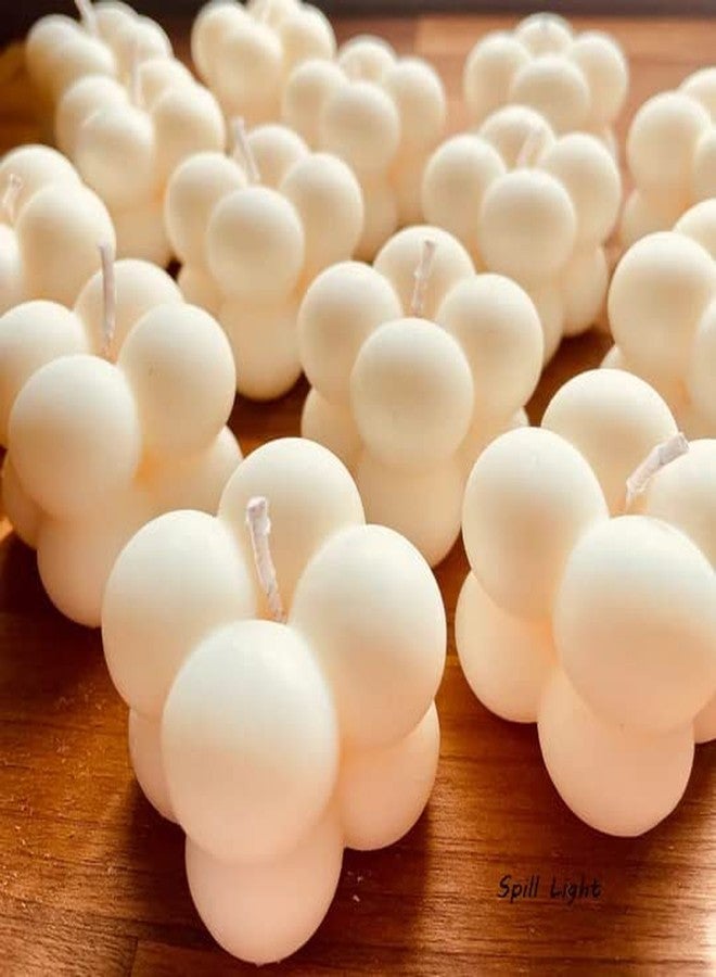Spill Light شموع صغيرة بيضاء كلاسيكية من شمع الصويا من Spill Light لتزيين المنزل/عيد الحب/هدايا الزفاف/هدايا الانتقال إلى منزل جديد/هدية عيد الميلاد/هدية ديوالي | 3-5 ساعات | مجموعة من 4 شموع (لافندر) - Image 3