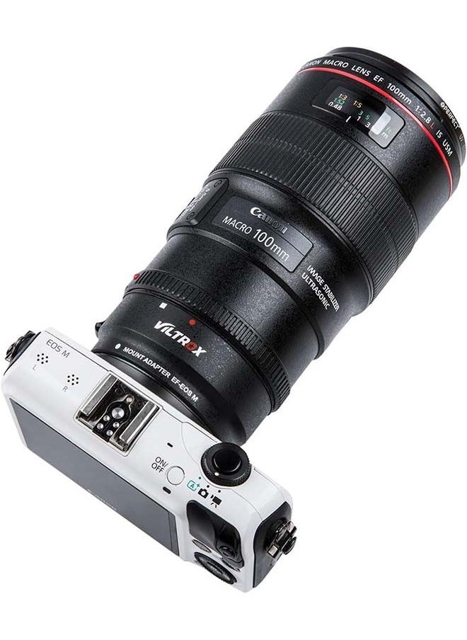 فيلتروكس محول التركيز التلقائي لعدسة VILTROX EF-EOS M، متوافق مع عدسة Canon EF/EF-S إلى Canon EOS M (حامل EF-M) جسم الكاميرا بدون مرآة EOS M100 M50 M3 M10 M6 M5  - Image 3