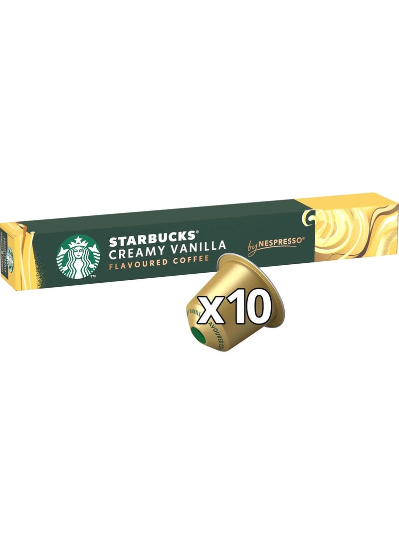 Starbucks Nespresso Creamy Vanilla Espresso coffee pods, 10 Capsules 57g - Image 1