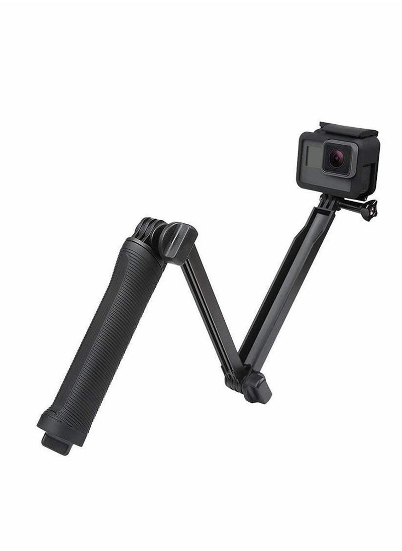 Y&D - 3-Way Monopod Grip Arm,Foldable Pole Ajustable Selfie Stick compatible with GoPro Hero 9/8/7/6/5, SJCAM SJ6, SJ7, SJ5000, Yi and All Action Cameras - Image 1