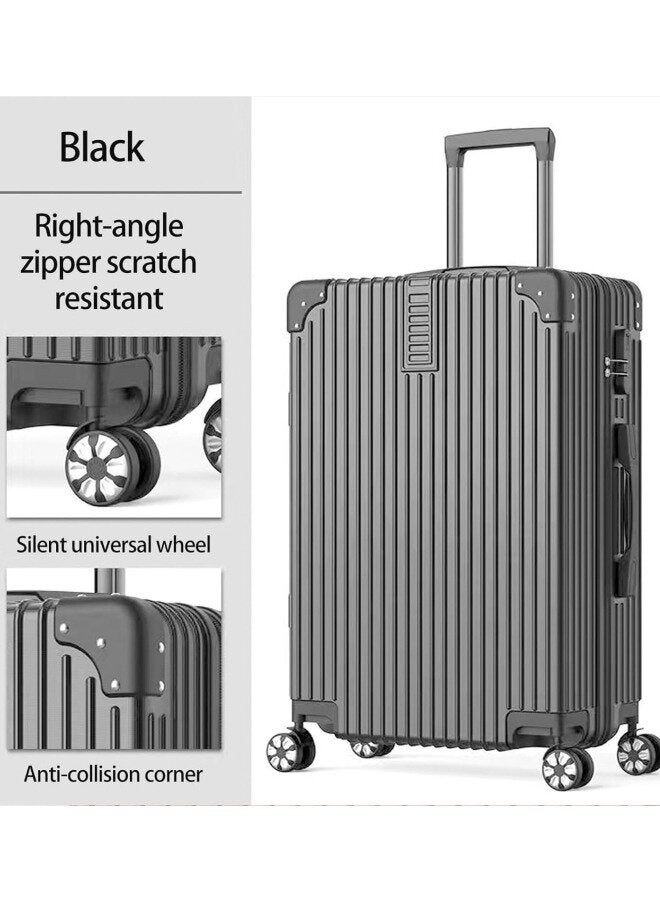 Favarey 28" Luggage Suitcases with Universal Wheels PC+ABS Durable Hardshell Luggage Black - Image 3