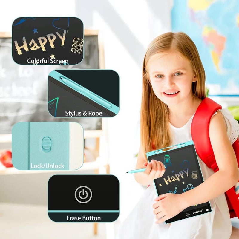 Ubitree 12 Inch LCD Writing Tablet for Kids - Colorful Erasable Doodle Board - Image 4