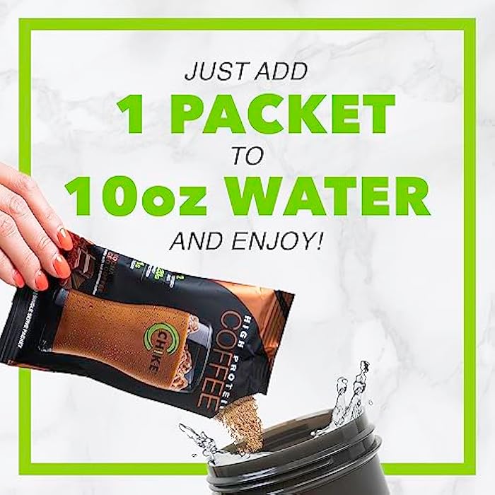 Chike High Protein Iced Coffee Naturally Sweetened Sampler Pack, 20 G Protein, 2 Shots Espresso, Non-GMO, Keto Friendly and Gluten Free, 6 Single Serve Packets - Image 2