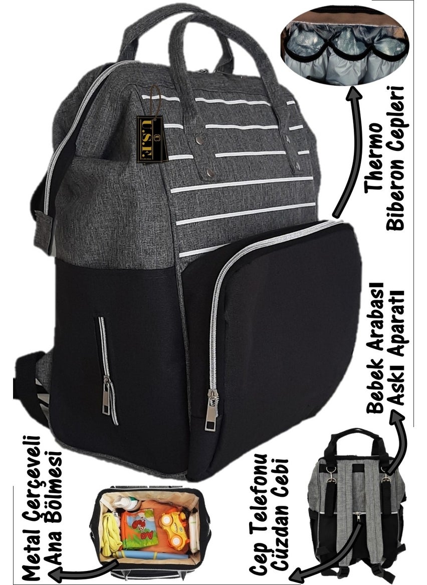 U.S.F Carrycot Baby Carrier + Baby Carrier Kangaroo + Baby Care Bag Set of 3  - Image 3